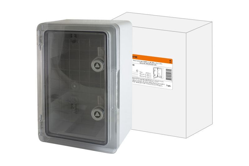 Бокс пластиковый ЩМП-0-2, прозр., крышка ABS, IP65, -45 до +75 С, навесной, (350x250x150) TDM SQ0933-0202