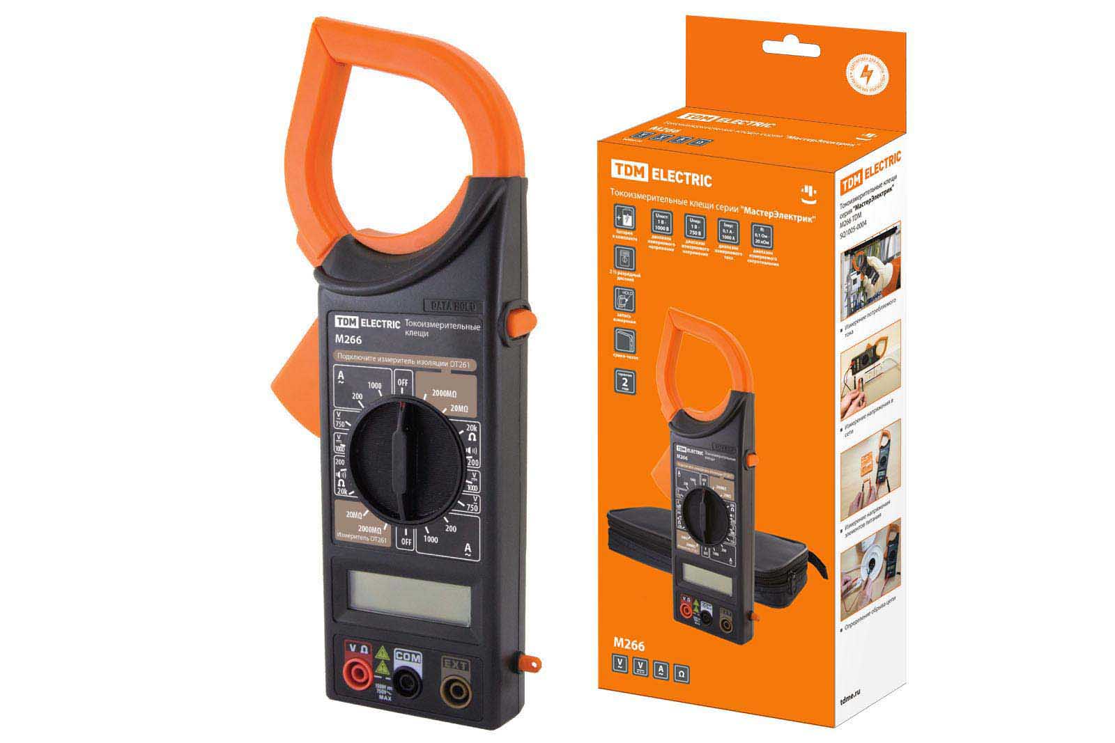 "Токоизмерительные клещи серия ""МастерЭлектрик"" М266 TDM" SQ1005-0004