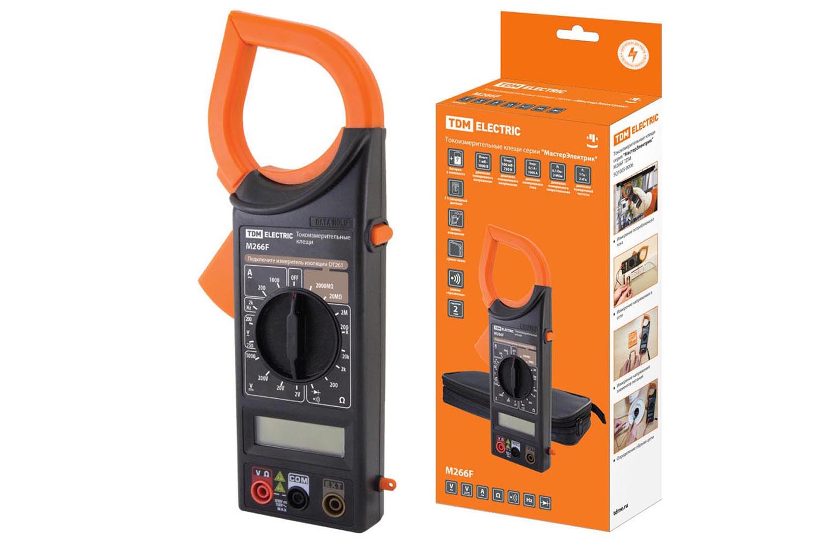 "Токоизмерительные клещи серия ""МастерЭлектрик"" М266F TDM" SQ1005-0006