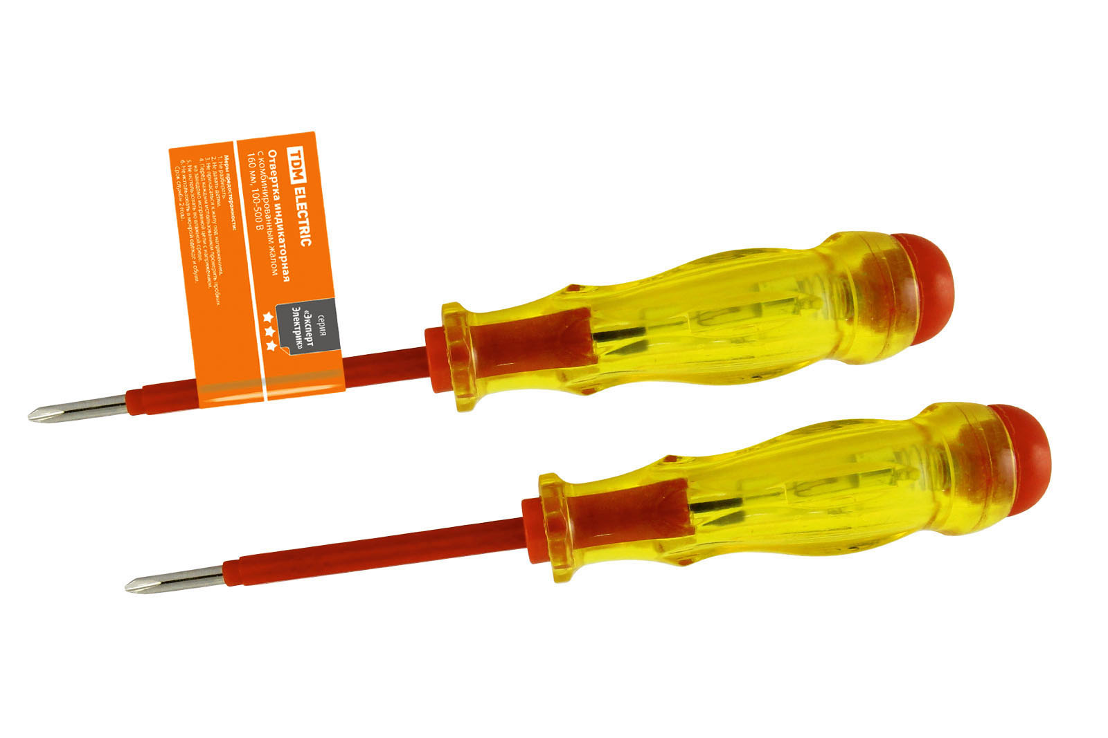 "Отвертка-пробник (индикатор) с комбинированным жалом 160 мм, ""ЭкспертЭлектрик"" TDM" SQ1015-0003