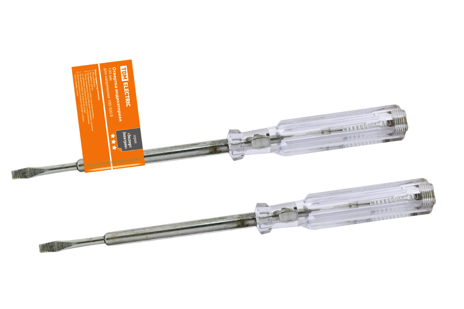 "Отвертка-пробник (индикатор) 190 мм, 100-500В ""ЭкспертЭлектрик"" TDM" SQ1015-0004