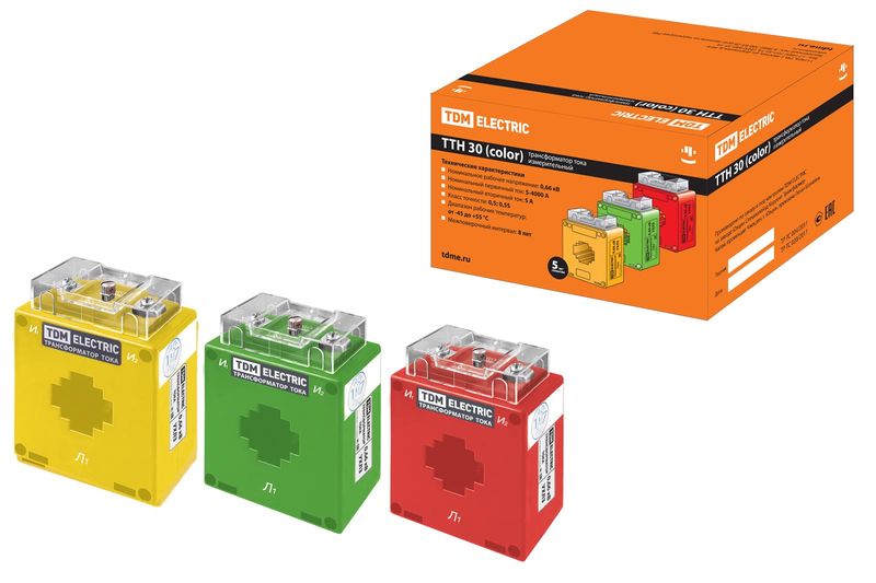 ТТН  30/200/5-5VA/0,5 (3 шт., color, акционный) TDM SQ1101-0211