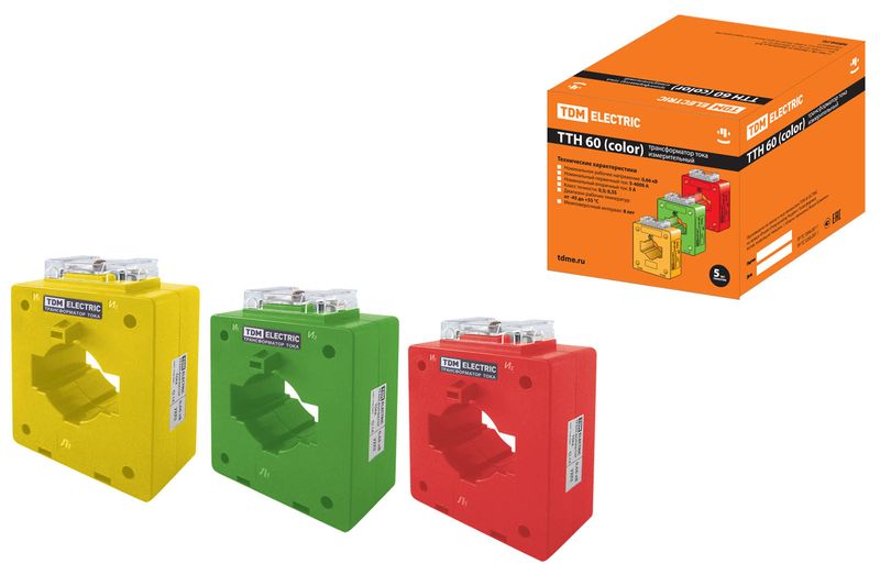 ТТН  60/600/5-10VA/0,5 (3 шт., color, акционный) TDM SQ1101-0217