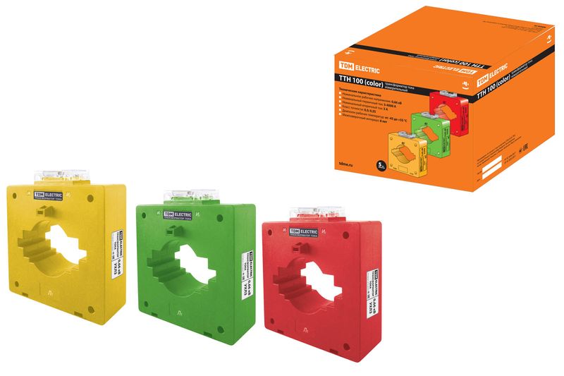 ТТН 100/1000/5-15VA/0,5 (3 шт., color, акционный) TDM SQ1101-0219