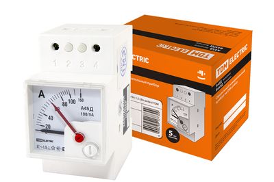 Амперметр А45Д  100/5А-1,5 (din-рейка) TDM SQ1102-0301