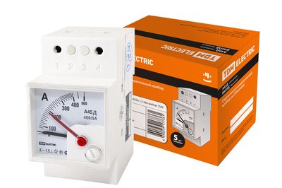 Амперметр А45Д  400/5А-1,5 (din-рейка) TDM SQ1102-0304