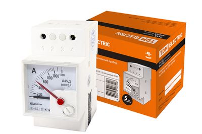 Амперметр А45Д 1000/5А-1,5 (din-рейка) TDM SQ1102-0306