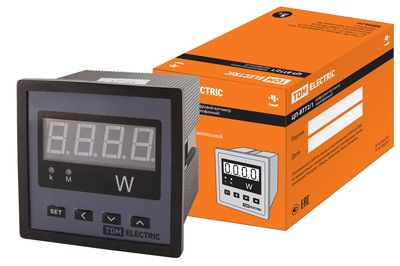 Цифровой ваттметр (однофазный) ЦП-ВТ72/1 0-9999МВт-220В-0,5 (акционный) TDM SQ1102-0510