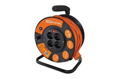 Удлинитель силовой УКз16-004 TDM (4 места/30м ПВС 3х1,5) SQ1301-0534