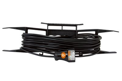 Удлинитель-шнур на рамке силовой народный ПВС 1300 Вт б/з, 20м, штепс. гнездо SQ1307-0302