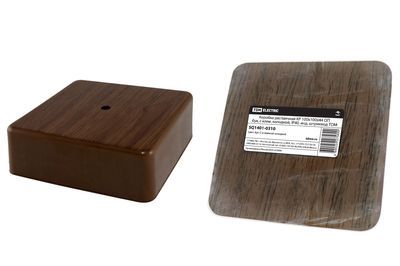 Коробка распаячная КР 100х100х44 ОП бук, с клем. колодкой, IP40, инд. штрихкод TDM SQ1401-0310