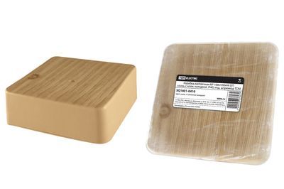 Коробка распаячная КР 100х100х44 ОП сосна, с клем. колодкой, IP40, инд. штрихкод TDM SQ1401-0410