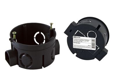 Установочная коробка СП D68х40мм, саморезы, стыковочные узлы, IP20,  инд. штрихкод, TDM SQ1402-0910