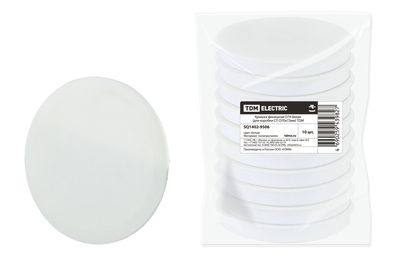 Крышка финишная D74 белая (для коробки СП D70х72мм) TDM SQ1402-9506