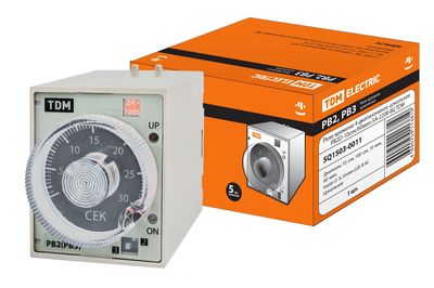 Реле времени РВ2D-10сек/60мин-5A-220В-8Ц TDM SQ1503-0011