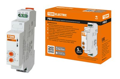 Реле времени РВО5-ВЫКС-0,1с/10дн-8А-230В-DIN (зад.выкл.-упр.сигн., 0,1с-10дней, 230В AC) TDM SQ1503-0031