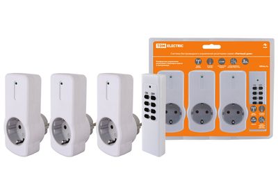 "Комплект для беспроводного управления розетками ПУ3-Р1.3 (3 приемника) ""Уютный дом"" TDM" SQ1508-0205