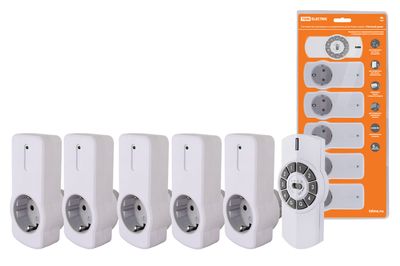 "Комплект для беспроводного управления розетками ПУ4-Р1.5 (5 приемников) ""Уютный дом"" TDM" SQ1508-0206