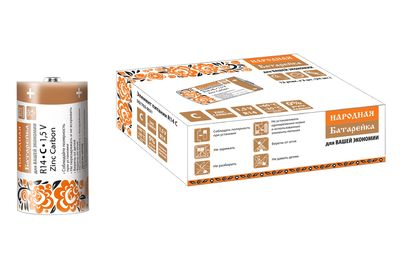 Элемент питания R14 C Zinc Carbon 1,5V SH-2 Народный SQ1702-0021