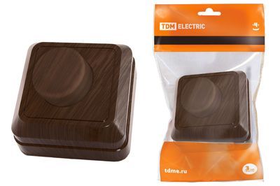 "Светорегулятор поворотный RL 600Вт IP20 бук ""Ладога"" TDM" SQ1801-0309