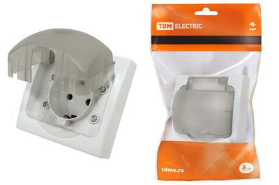 "Розетка 2П+З скрытой установки IP54 16А ""Вуокса"" TDM" SQ1803-0108