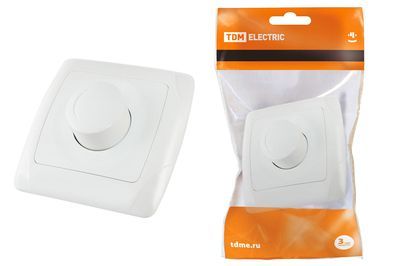 "Светорегулятор RL 600 Вт белый ""Онега"" TDM" SQ1805-0009