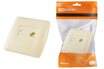 "Розетка компьютерная RJ45  сл. кость ""Онега"" TDM" SQ1805-0051