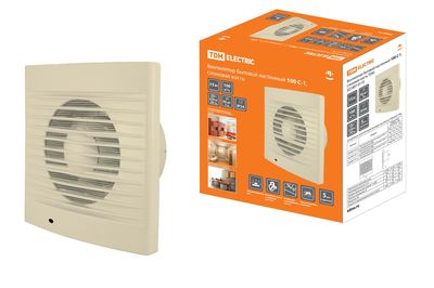 Вентилятор бытовой настенный 100 С-1, слоновая кость TDM SQ1807-0110