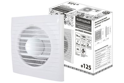 Вентилятор бытовой настенный 125 Народный SQ1807-0202