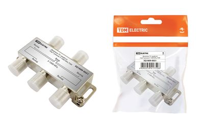 Делитель TV «краб»х4 под F разъём 5-1000 МГц TDM SQ1809-0031