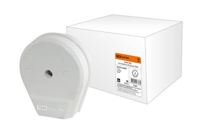 Вилка ВШ 32А 250В 2Р+РЕ белая TDM SQ1812-0007
