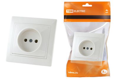 "Розетка 2П 10А 250В белая ""Таймыр"" TDM" SQ1814-0011