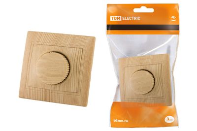 "Светорегулятор поворотный RL 600 Вт ""ЭКО"" (сосна) ""Таймыр"" TDM" SQ1814-0224