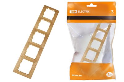 "Рамка 5 постовая горизонтальная ""ЭКО"" (сосна) ""Таймыр"" TDM" SQ1814-0232