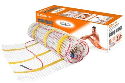 "Мат нагревательный ""Комфорт"" МН двухжильный, 8 кв. м, 1200 Вт TDM" SQ2501-0007