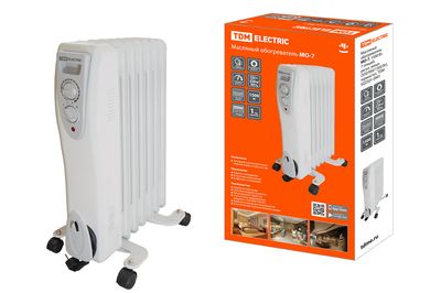 Масляный обогреватель МО-7, 1500 Вт, 7 секций, регул. мощн. (550/950/1500 Вт), термостат, TDM SQ2501-0901
