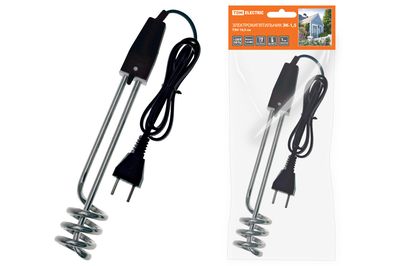 Электрокипятильник ЭК-1,5, 230 В, 1,5 кВт, ТЭН 19,5 см, TDM  SQ2505-0003