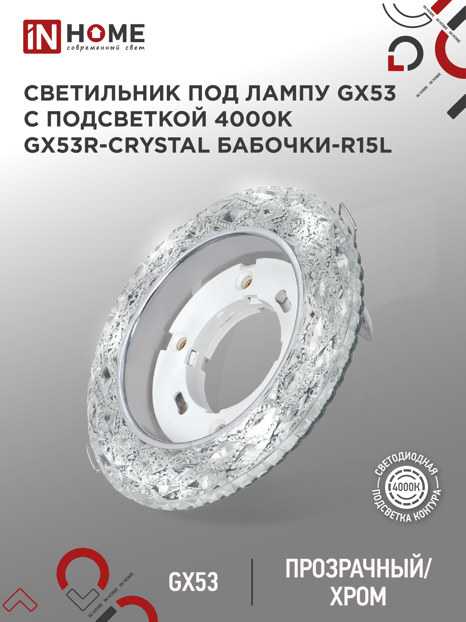 Светильники точечные встраиваемые IN HOME